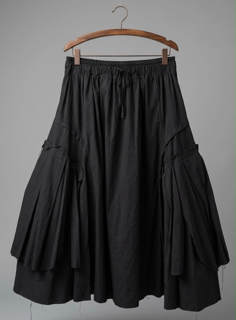 Czarna Spódnica Maxi