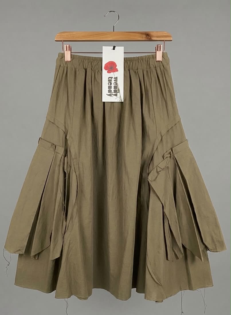 Spódnica Maxi Khaki Wendy Trendy