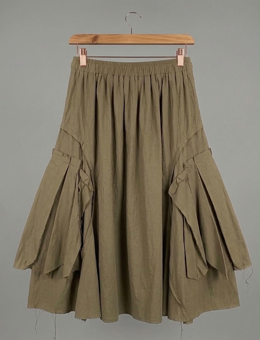 Spódnica Maxi Khaki Wendy Trendy